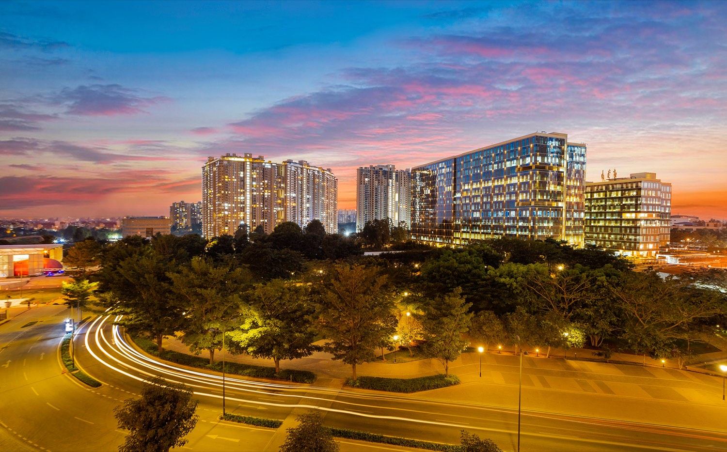 Bhartiya City residential banner used in the amenities section